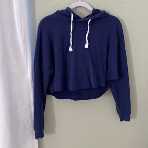 Cropped Blue Sweatshirt
